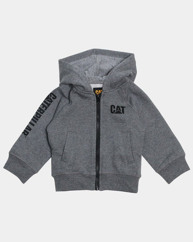 CAT Kids Trademark Zip Sweatshirt Dark Grey