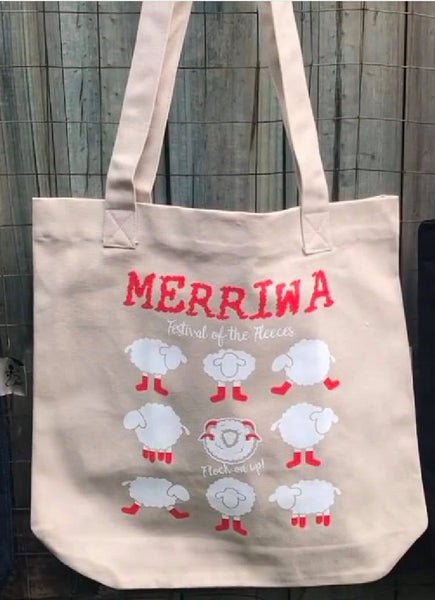 Canvas Bags Merriwa Festival of the Fleeces - Natural -