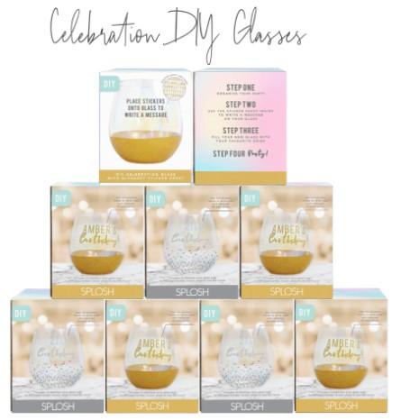 DIY Celebration Glass - Silver/Gold - Homewares