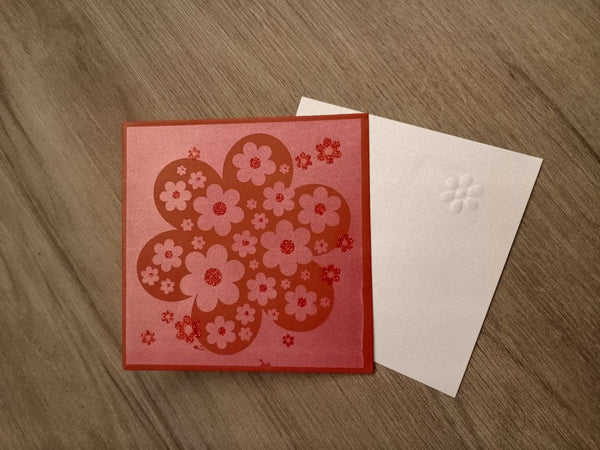 Include a Personalised Gift Card - Pink Flower - Cards