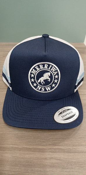 MERRIWA Cap - Horse Logo - Navy/White