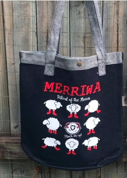 Canvas Bags Merriwa Festival of the Fleeces - Denim - Canvas