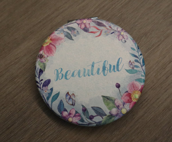 Compact Mirror - Fleur Collection - Beautiful - Beauty