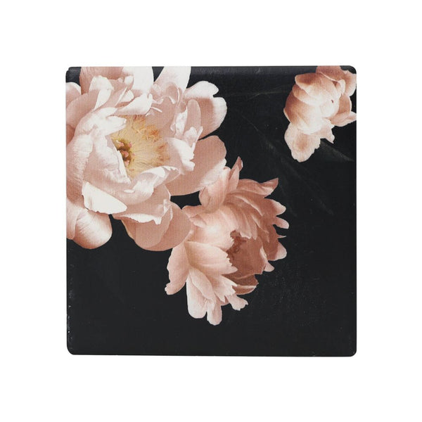Full Bloom Ceramic Coasters - Dark Flower - Homewares
