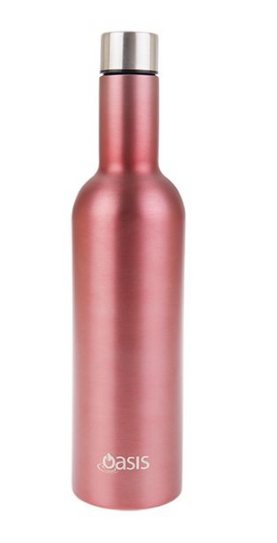 Wine Traveller Bottle Double Insulated - Rose - Homewares